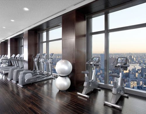景色も素敵なプール
