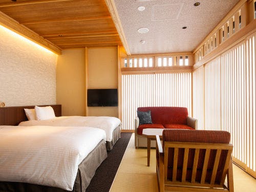 湊小宿 海の薫とAWAJISHIMAの部屋～モデレートコーナー和室Aベッド付（36平米）