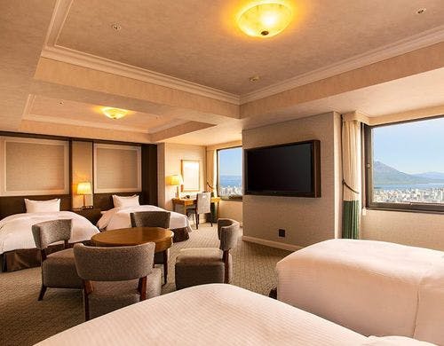 SHIROYAMA HOTEL kagoshima（城山ホテル鹿児島）の部屋～＜禁煙＞ 桜島ビューフォース【54平米】