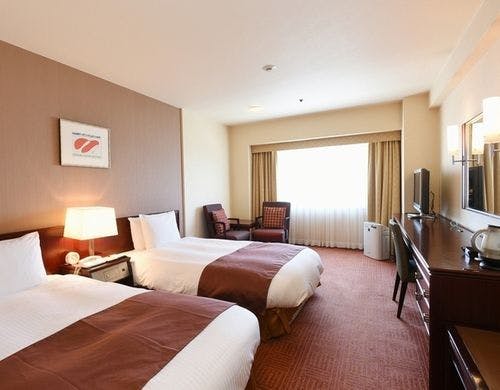 福山ニューキャッスルホテルの部屋～スタンダード・ツインルーム【喫煙】