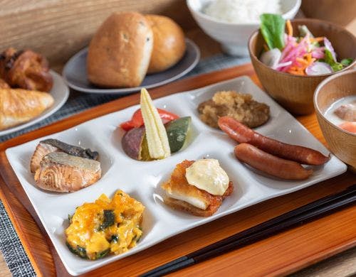 天然温泉 ひなたの湯 スーパーホテルPremier宮崎一番街の朝食