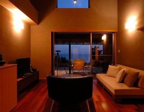 知多半島　海のしょうげつの部屋～伊勢湾を望む　露天風呂付メゾネット客室B　80平米【禁煙】