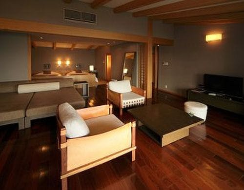 知多半島　海のしょうげつの部屋～伊勢湾を望む　露天風呂付平屋客室B　64平米【禁煙】