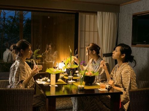 富士山温泉　別墅然然（べっしょ　ささ）のお部屋食