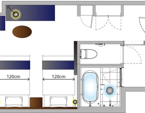 ホテルメトロポリタン 川崎の部屋～スタンダードツイン（30平米／バス・トイレ別）