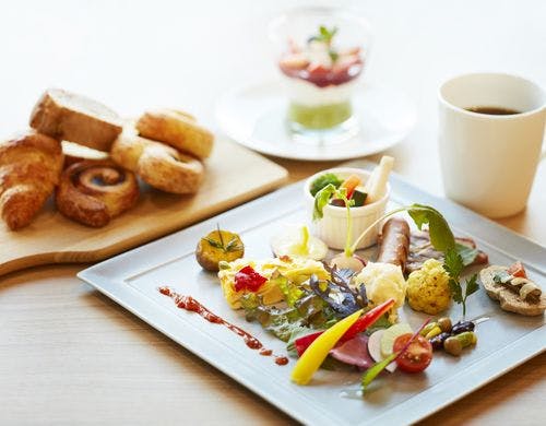 ホテルインターゲート広島の和・洋ビュッフェ「焼き立てパンとごちそう野菜の朝ごはん」