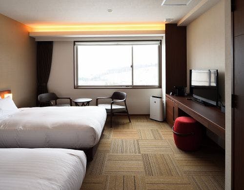 ホテルムニン富良野（Hotel Munin Furano）の部屋～スーペリアツイン（25平米）