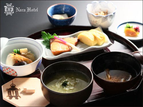 奈良ホテルの朝食（お茶粥定食　和定食）