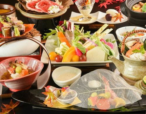 アートと音楽のホテル 真奈邸箱根の創作日本料理