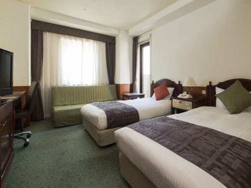 プレミアホテル-CABIN-旭川の部屋～喫煙デラックスツイン　100cmベッド×2台～22平米