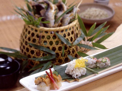 京都 湯の花温泉 すみや亀峰菴の鱧と鮎のお料理
