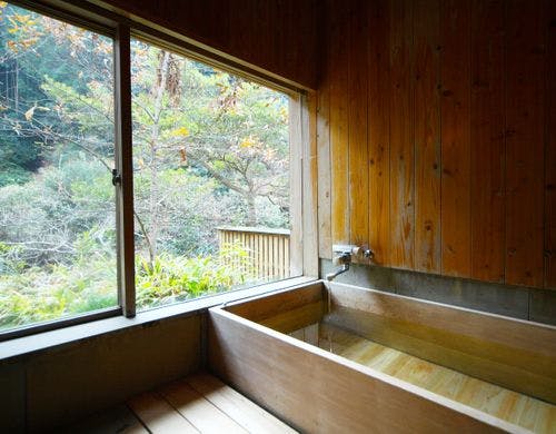 大正屋　椎葉山荘の部屋～渓流沿いの離れ和洋室‐源泉100％かけ流し檜温泉内風呂付‐