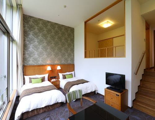 ホテルハーヴェスト旧軽井沢の部屋～51平米のファミリースキップタイプ和洋室（NE）