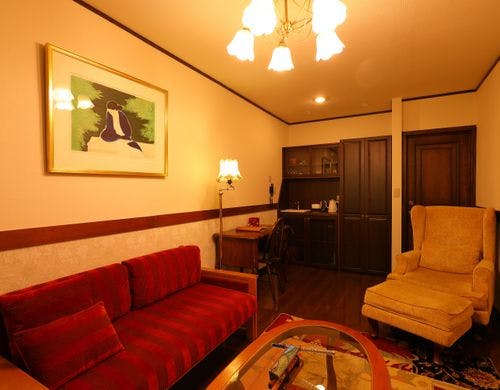 小さなホテル セラヴィの部屋～【S room】 露天風呂付客室　2F・ダブル・洋室