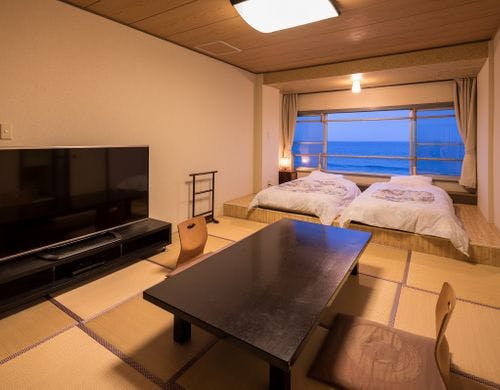 犬吠埼観光ホテルの部屋～【禁煙】【和室一間・ツイン】太平洋一望の海側客室